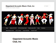 Tablet Screenshot of musicclub.org.au
